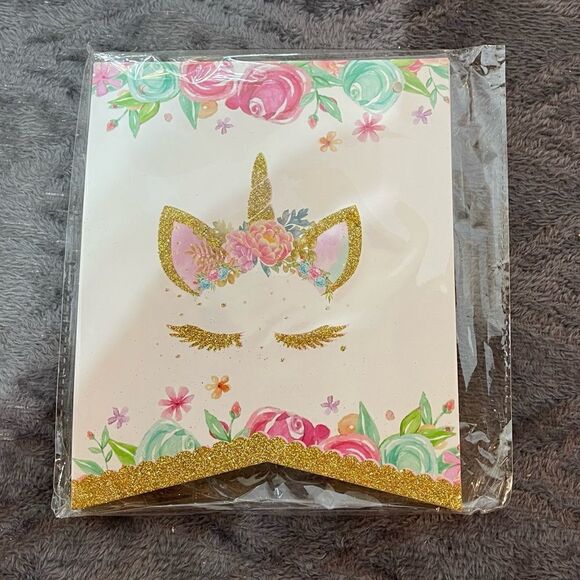 Unicorn Party Decorations set of 81 NWT - Picture 11 of 15
